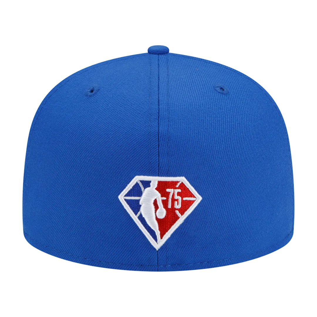 DALLAS MAVERICKS NEW ERA 5950 BACK HALF ROYAL FITTED CAP - Image 5