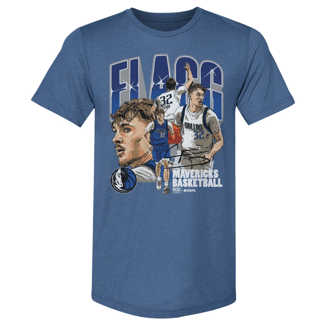 DALLAS MAVERICKS BLUE COOPER FLAGG TEE