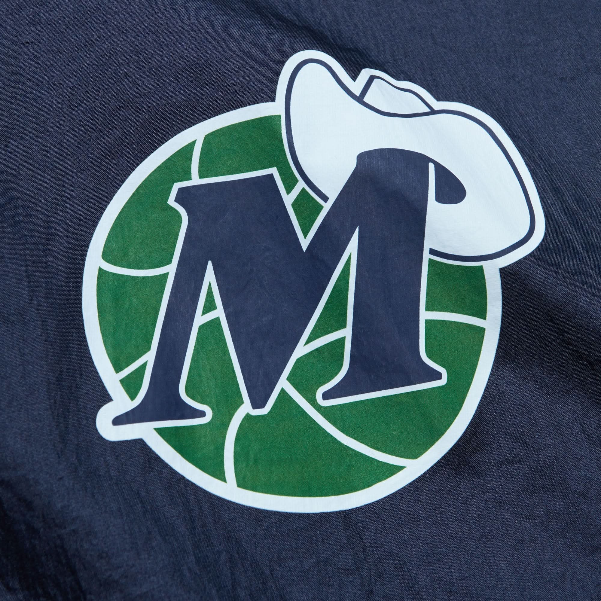 DALLAS MAVERICKS MITCHELL & NESS MEN'S NAVY M-HAT WINDBREAKER HOODIE - Image 3