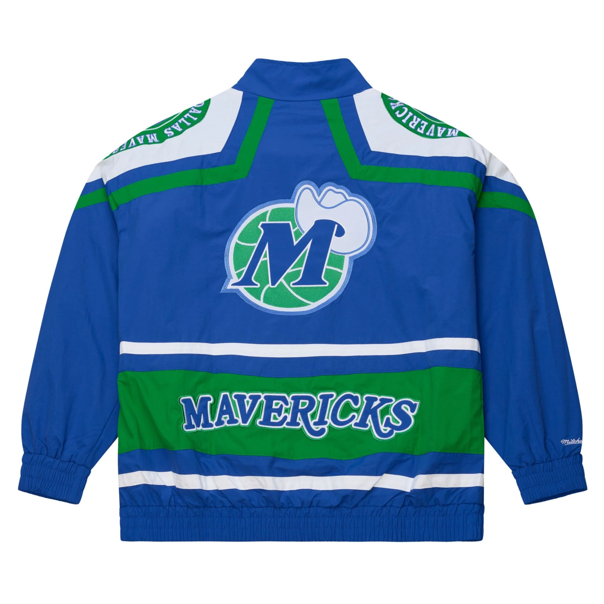 DALLAS MAVERICKS MITCHELL & NESS HARDWOOD CLASSIC WINDBREAKER JACKET - Image 2
