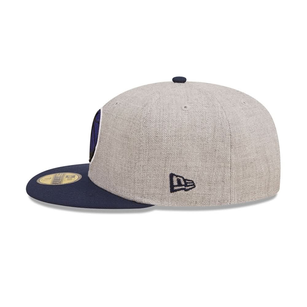 DALLAS MAVERICKS NEW ERA HORSEHEAD HEATHER PATCH FITTED CAP - Image 4