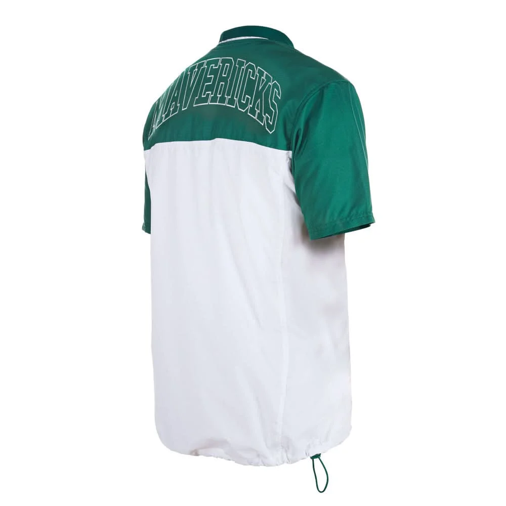 DALLAS MAVERICKS NEW ERA HORSEHEAD HALF ZIP TEE - Image 4