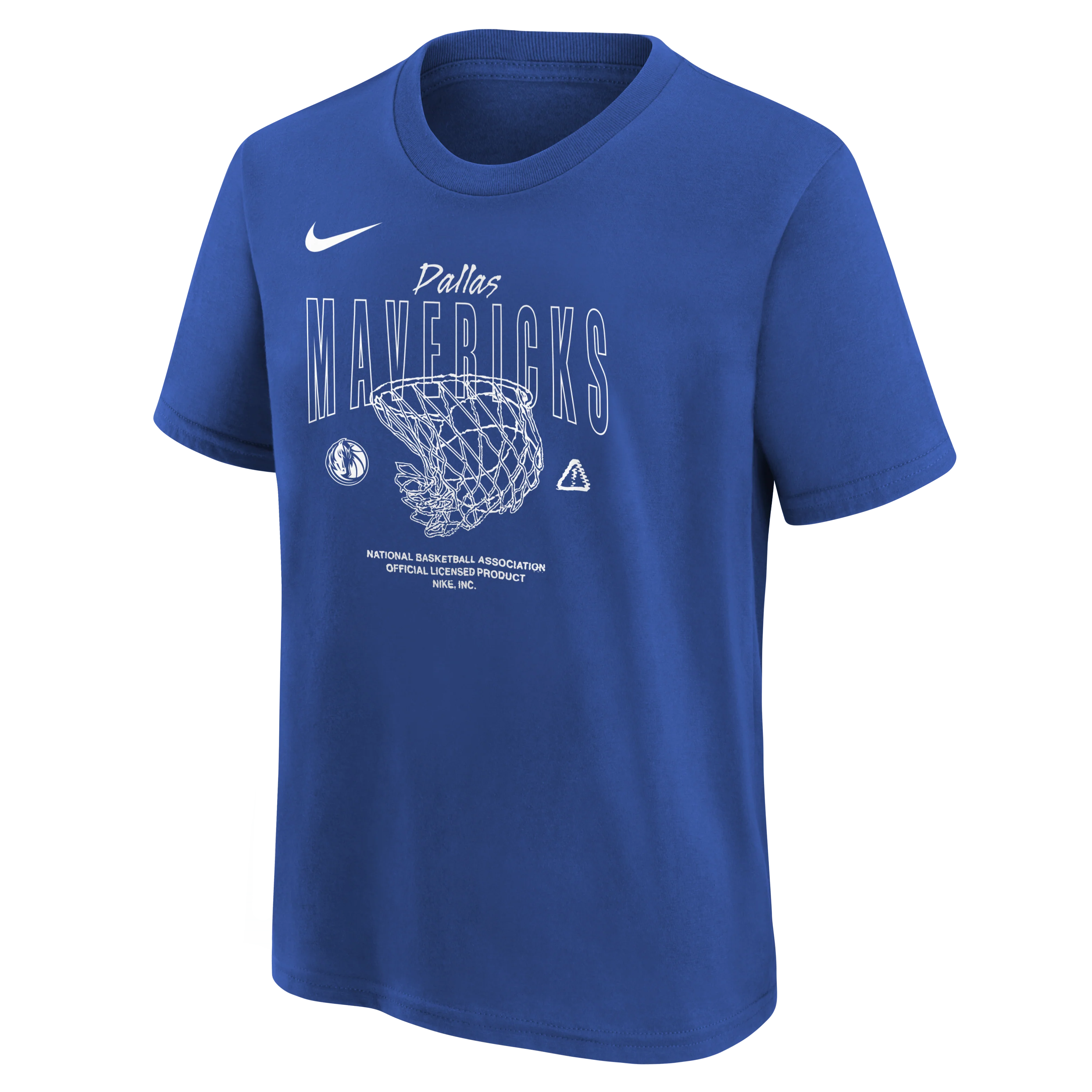 Dallas Mavericks Nike Outerstuff Youth Royal Blue Courtside Tee - Image 2