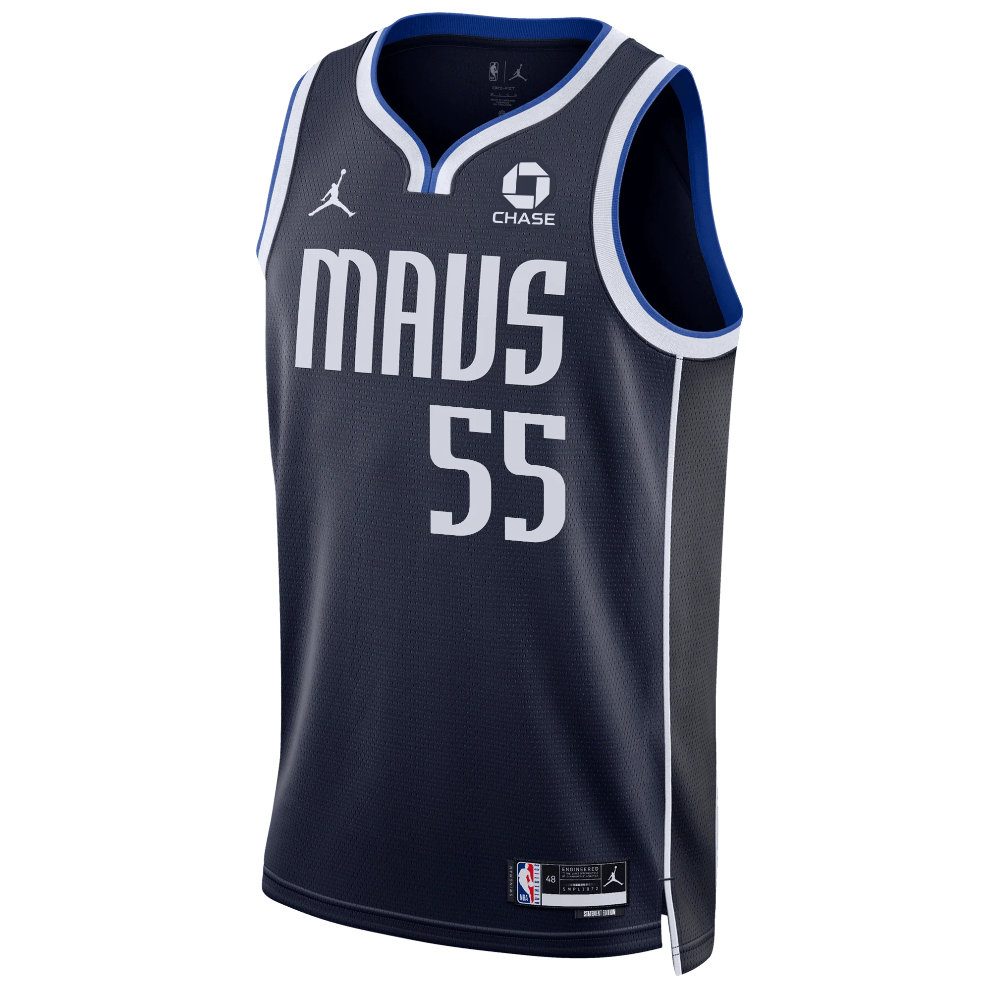 DALLAS MAVERICKS NIKE SERGIO DE LARREA STATEMENT SWINGMAN JERSEY - Image 2